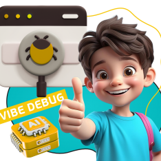 Тестирование & Vibe Debug. Охотники за багами - КИБЕРшкола программирования для детей, компьютерные курсы для школьников, начинающих и подростков - KIBERone г. Кострома