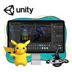 Мир игр на Unity 2D на популярном движке + AI-помощники - КИБЕРшкола программирования для детей, компьютерные курсы для школьников, начинающих и подростков - KIBERone г. Кострома